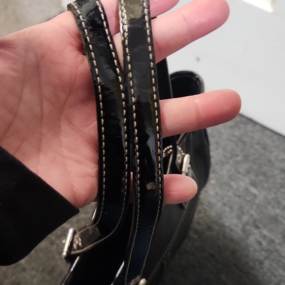 Black leather coach bag - Picture 3 of 9